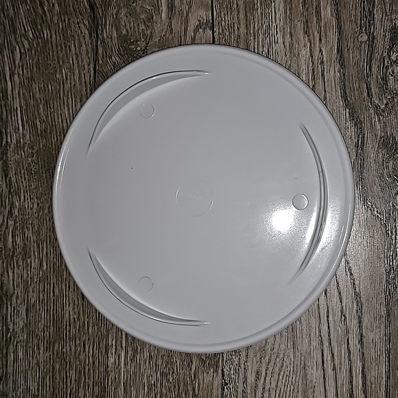 Decor Plate Black Cat flower print Italian design footed melamine 🇮🇹 b33 - Picture 3 of 5